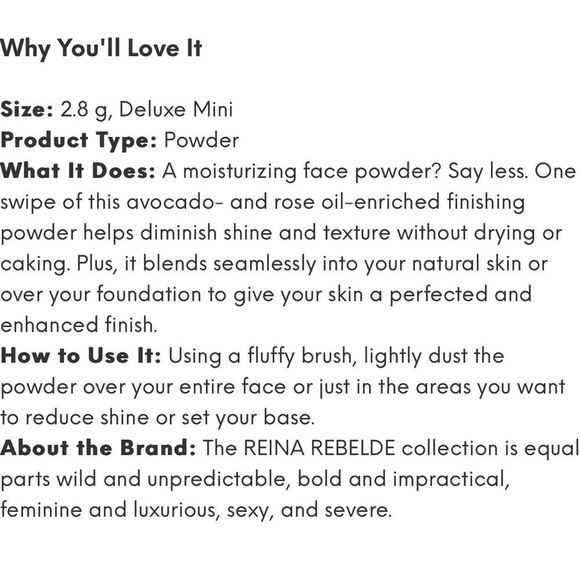 Reina Rebelde Fonishing Powder - Picture 2 of 5